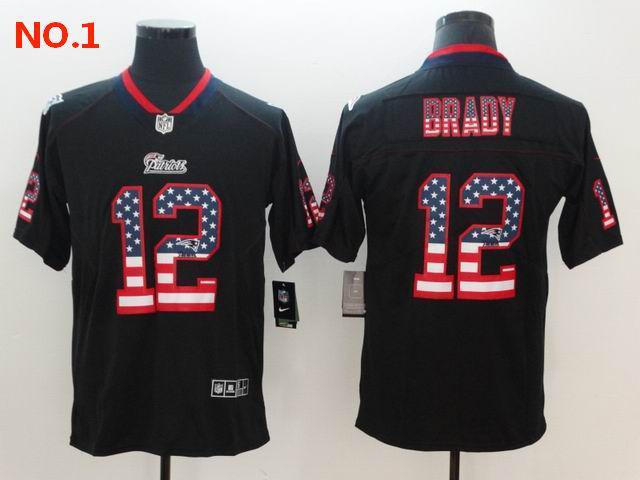 Men's New England Patriots #12 Tom Brady Jerseys-4